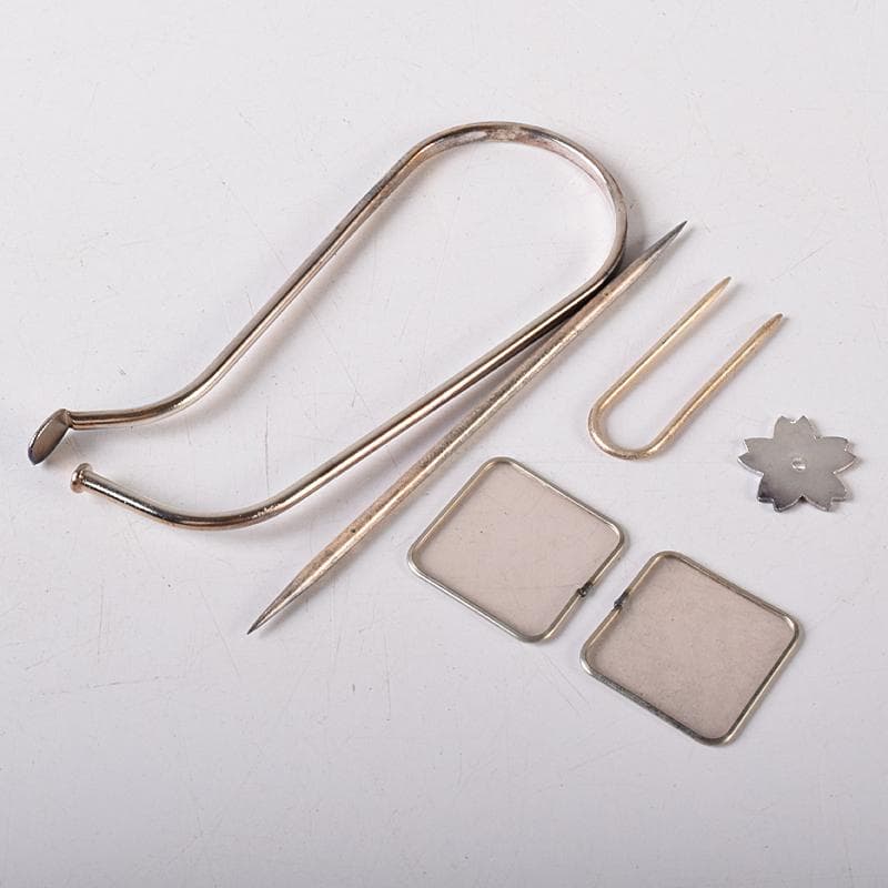 香道具　七つ道具　火筋　香匙　銀葉挟など　八点　一式　V　R8413