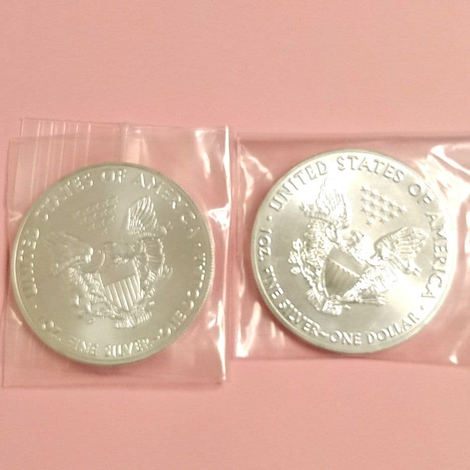 アメリカ　イーグル銀貨　1オンス　2020年　2枚セット