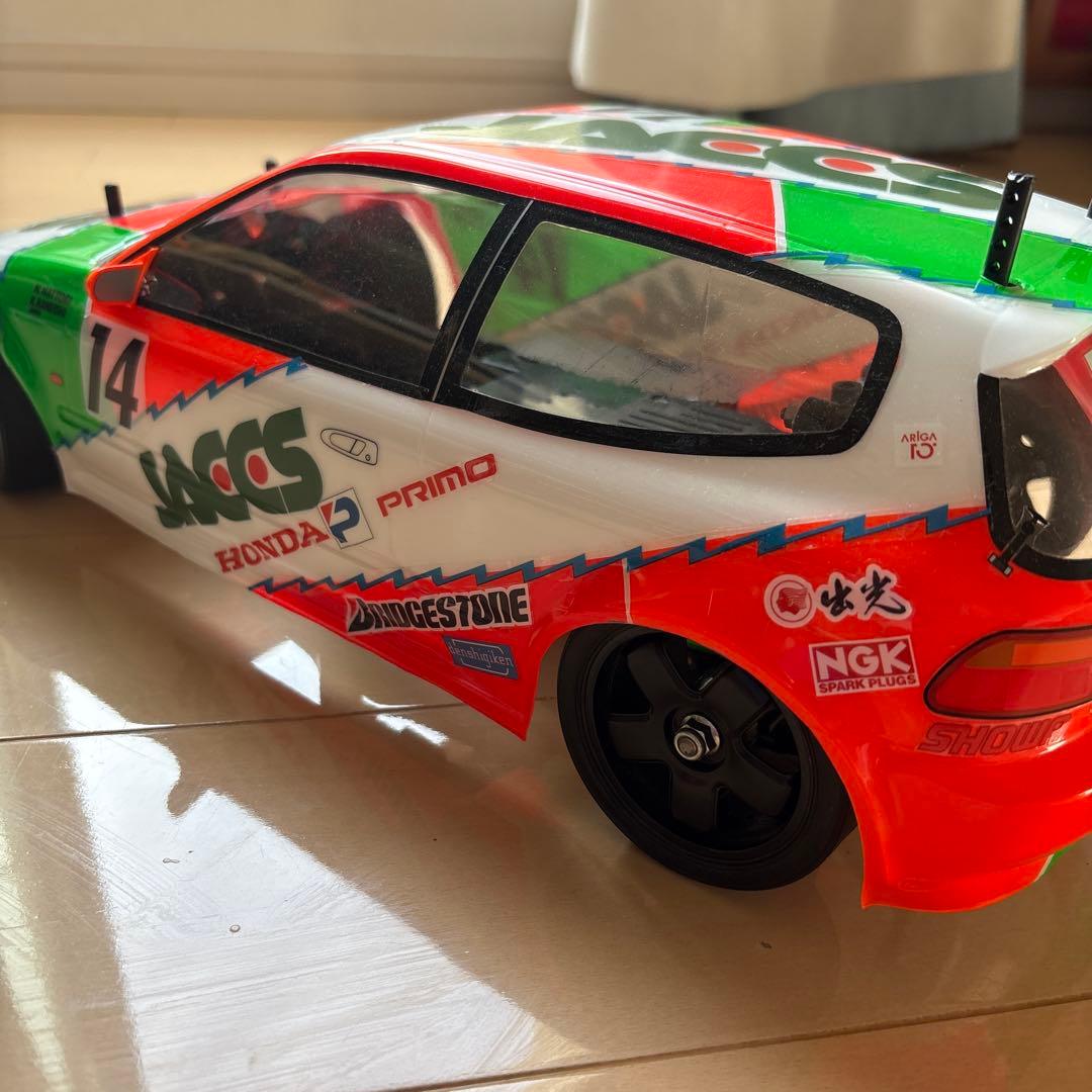タミヤ　ジャックス　シビック　ＦＦ01 ビンテージ　ラジコン　裏塗装　レトロ