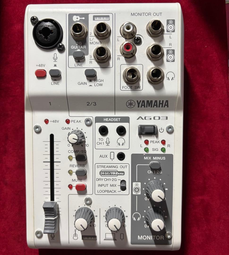 ヤマハ YAMAHA ライブストリーミングミキサー AG03MK2 歌い手