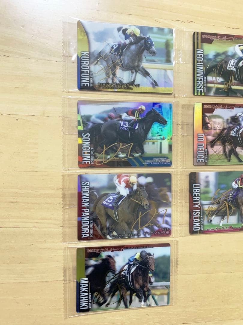 第1弾（第1R）サラブレッドホースコレクション　サイン８枚　リバティアイランド他