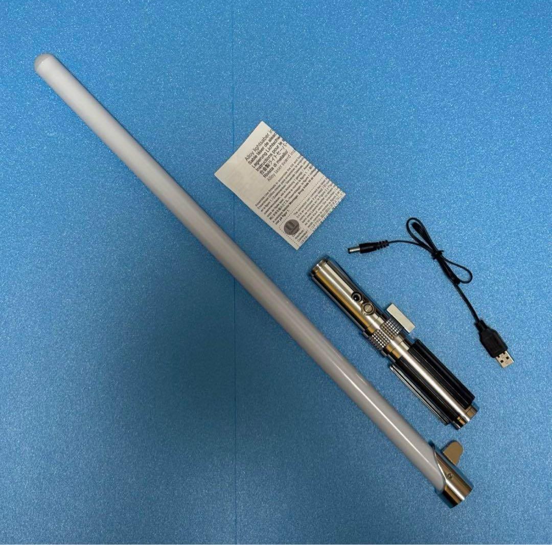 メタルライトセーバー 音 光 振動 USB充電 アナキン スターウォーズ