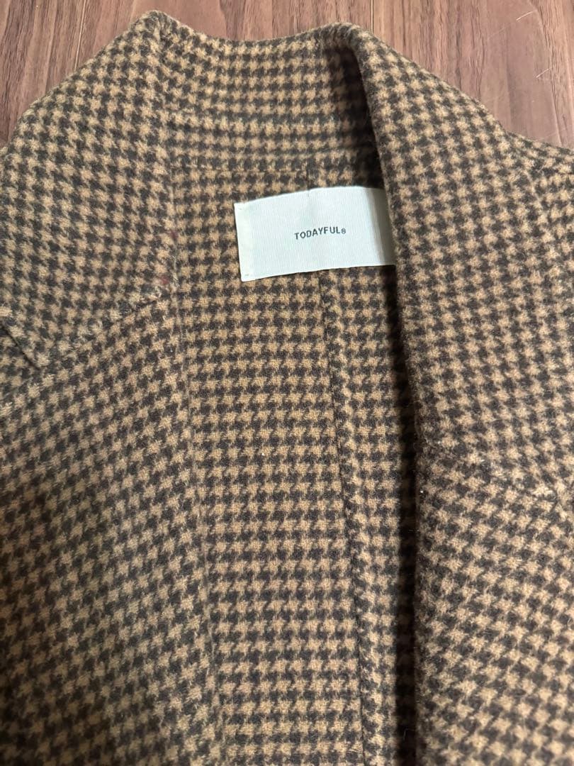 TODAYFUL オーバーチェックコート チェスターコート 38