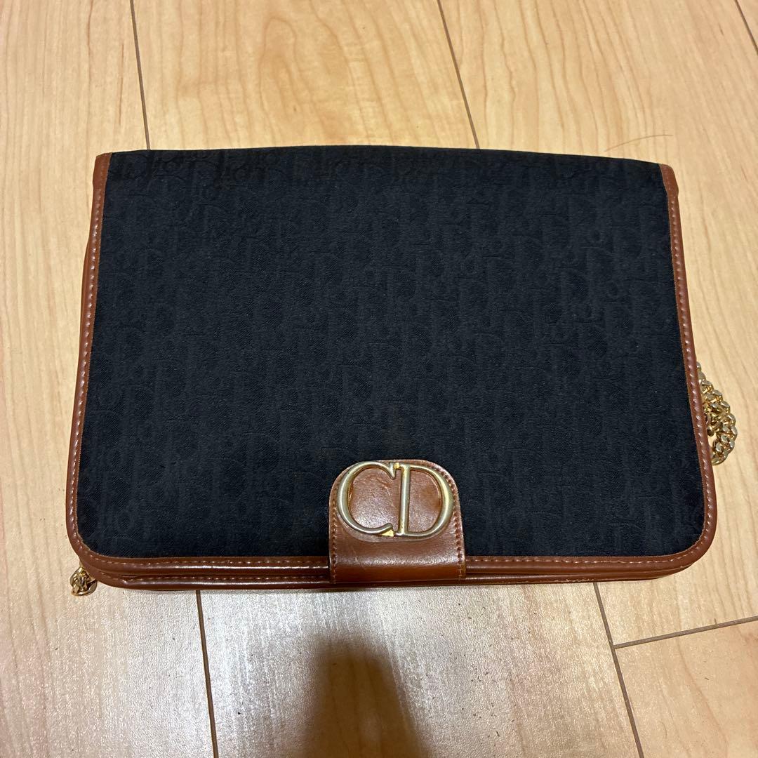 値下げ！Dior ディオール　ショルダーバッグ 黒 キャンバス