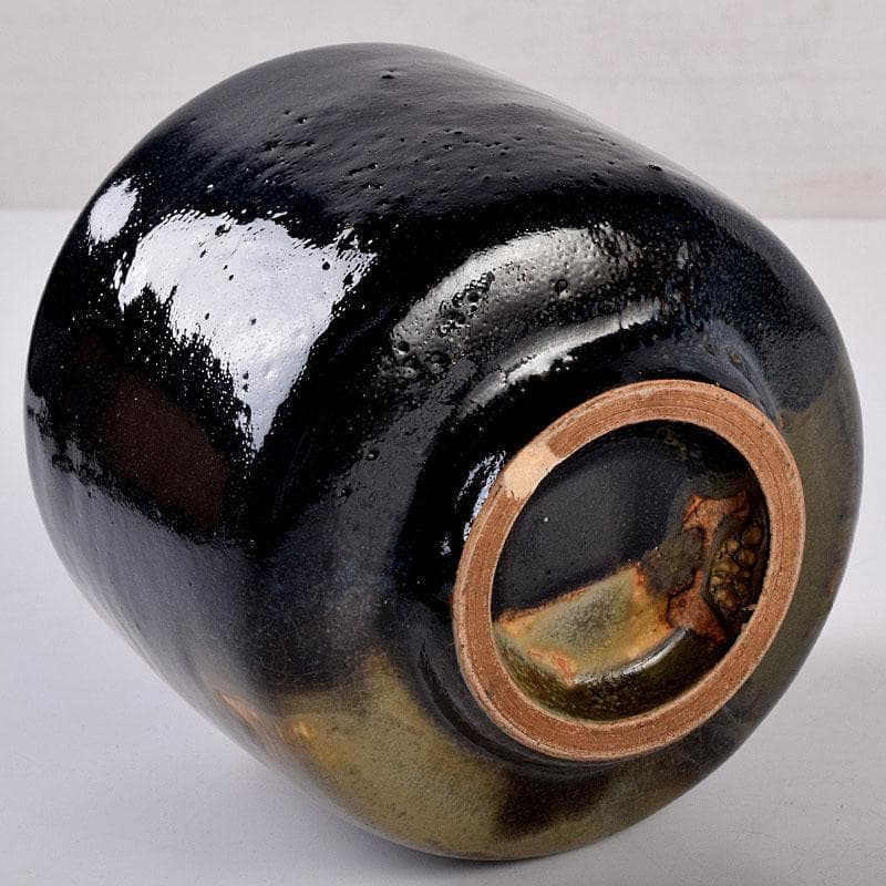 茶道具　高取焼　筒茶碗　時代箱　Z　8436