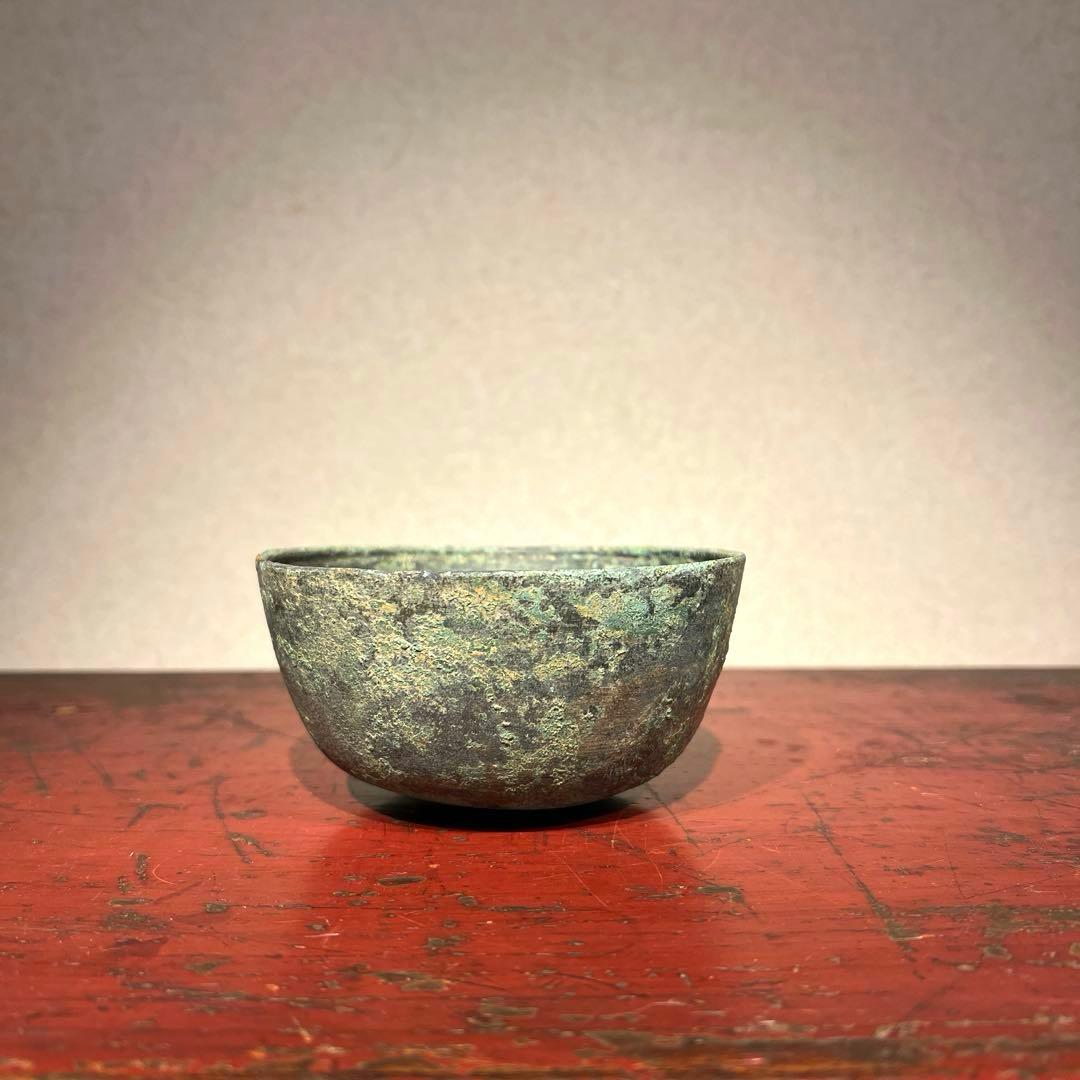 南蛮砂張鉢　13〜15世紀　青銅600年以上前　アンコール王朝　スコータイ朝