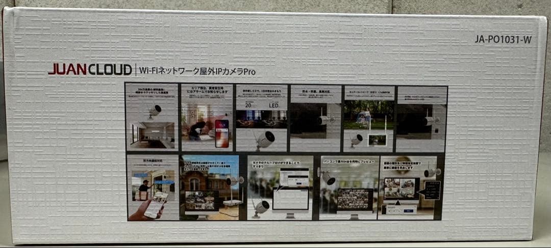 JUAN CLOUD JA-PO0131-W 防犯カメラ　屋外カメラ　Wi-Fi