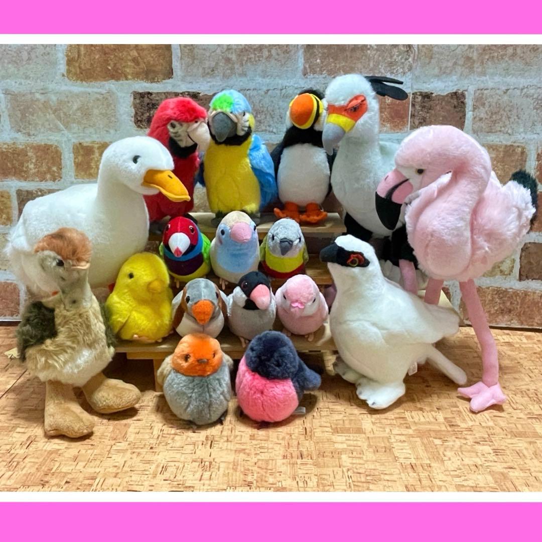 10C+1 鳥コレクションぬいぐるみ　17個セット　オマケ付き