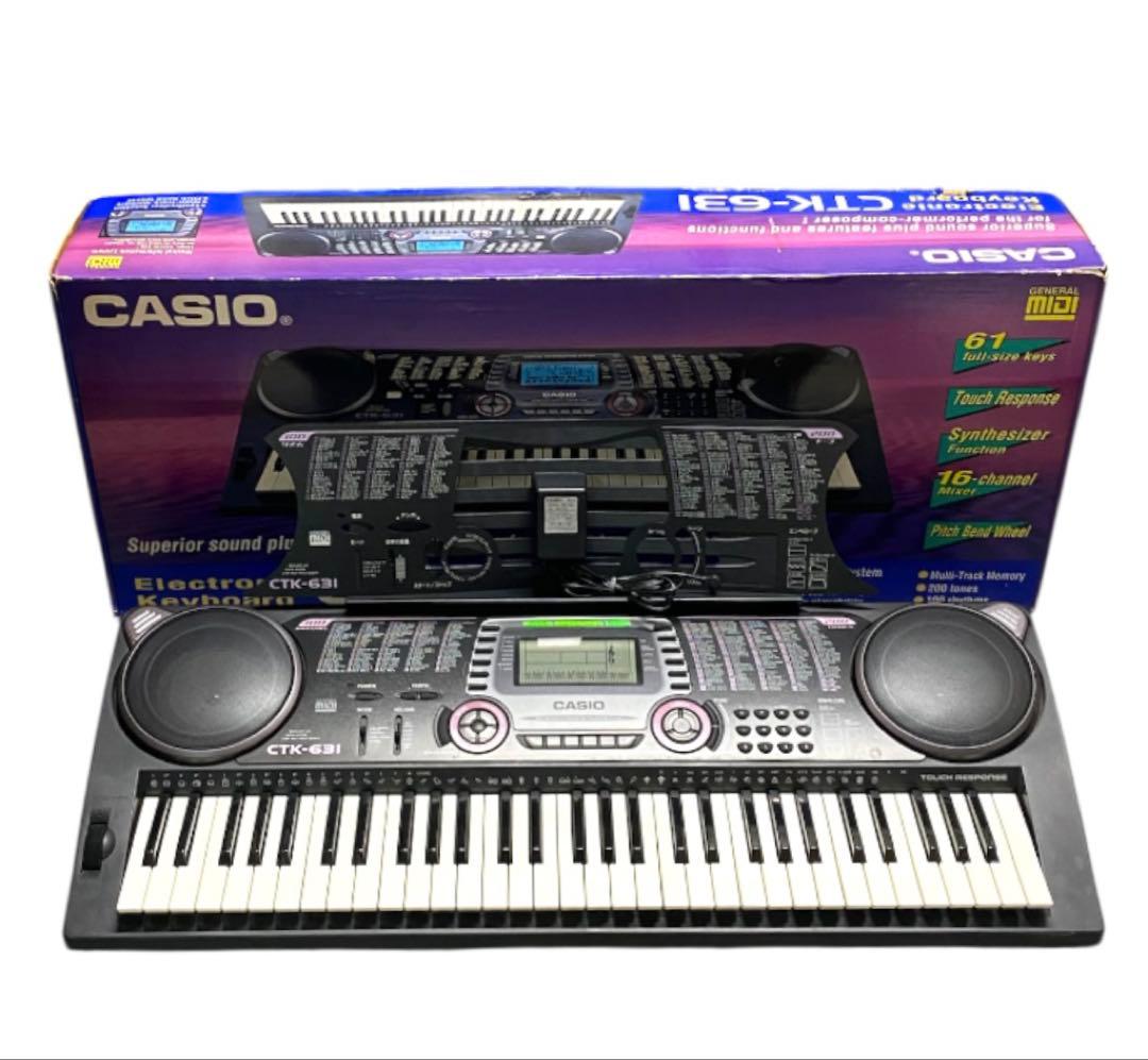 美品　CASIO カシオ　キーボード 電子ピアノ CTK-631　25コ322