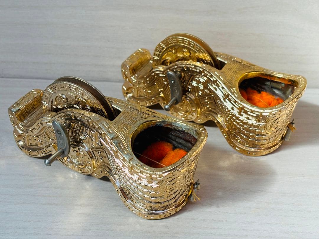 墨壺　装飾墨壺　ミニチュア　西洋墨壺　墨壷　墨坪　すみつぼ　大工道具　鉄製