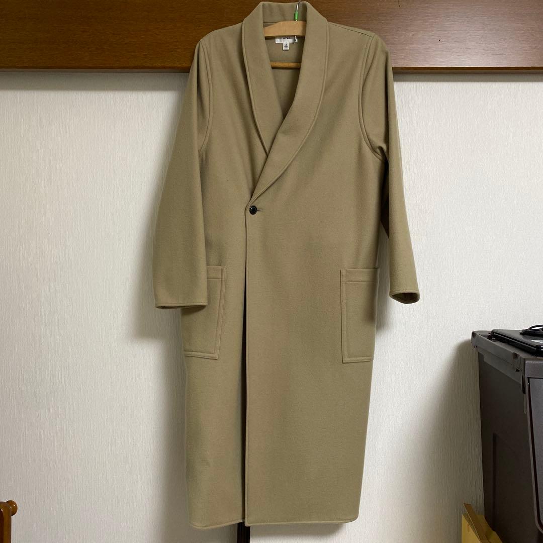 HYKE ショールウールコート ベージュ サイズ2