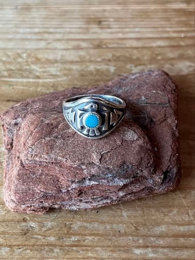 ナバホ サンダーバード リング ヴィンテージ イーグル インディアンジュエリー