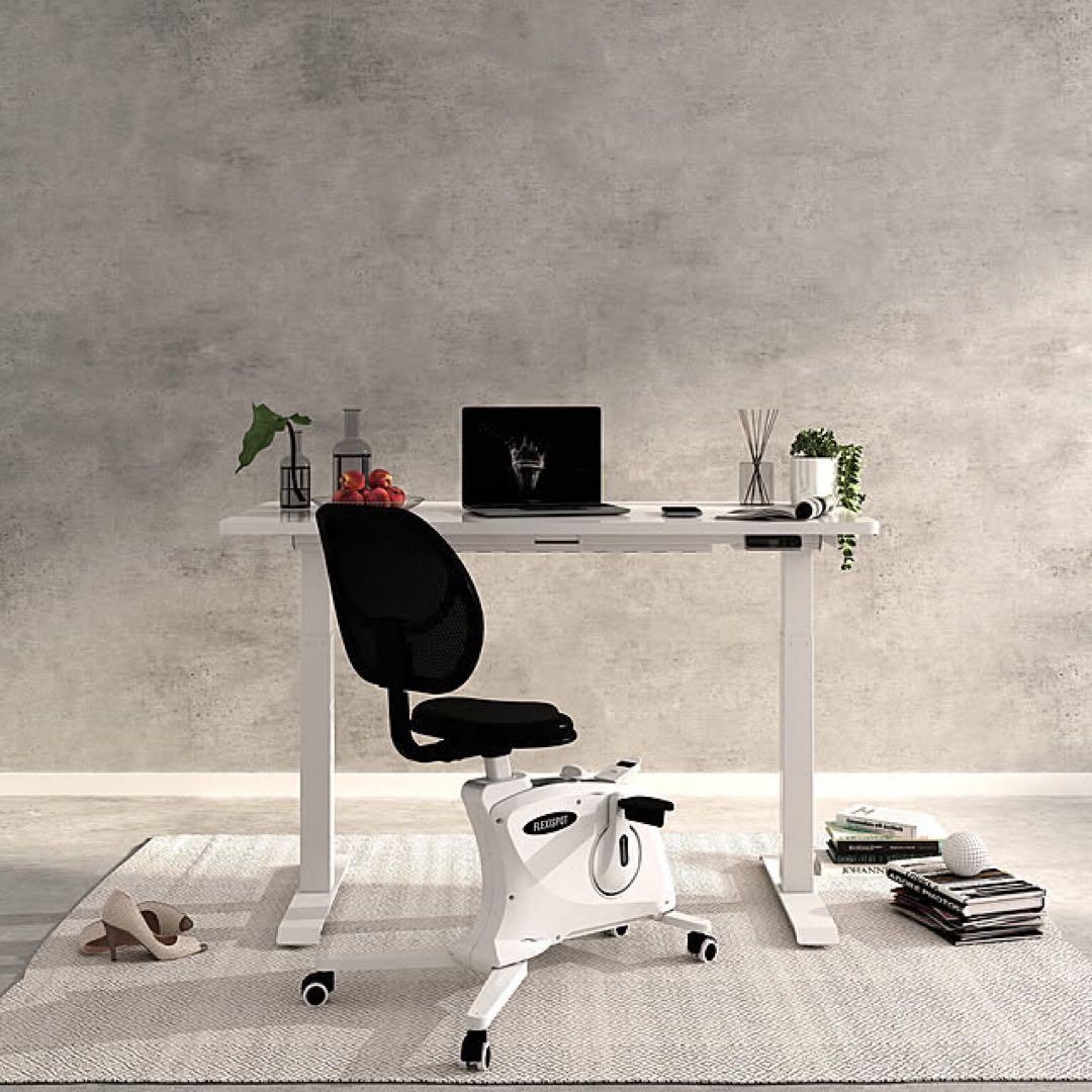 【レアモデル】フレキシースポット EJ2 ホワイト 電動昇降デスク