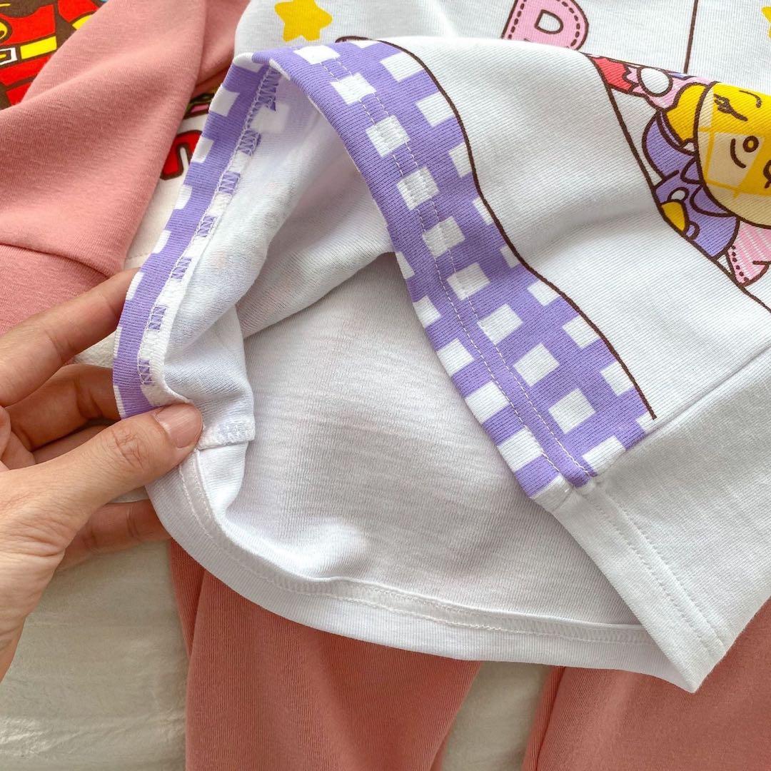 ドキンちゃン　コキンちゃん　アンパンマン　パジャマセット　上下　ピンク