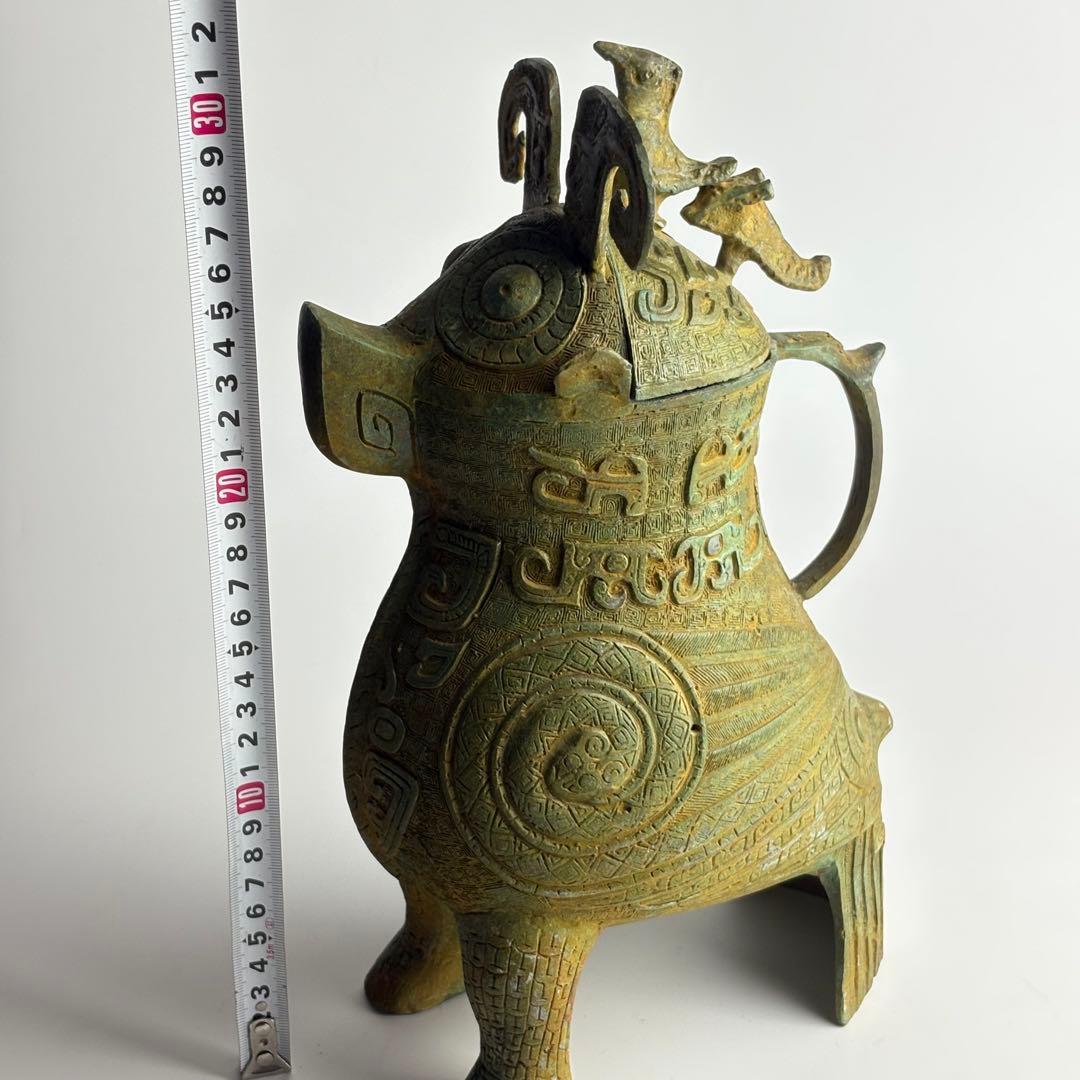 青銅器 青銅 置物 細工 銅器