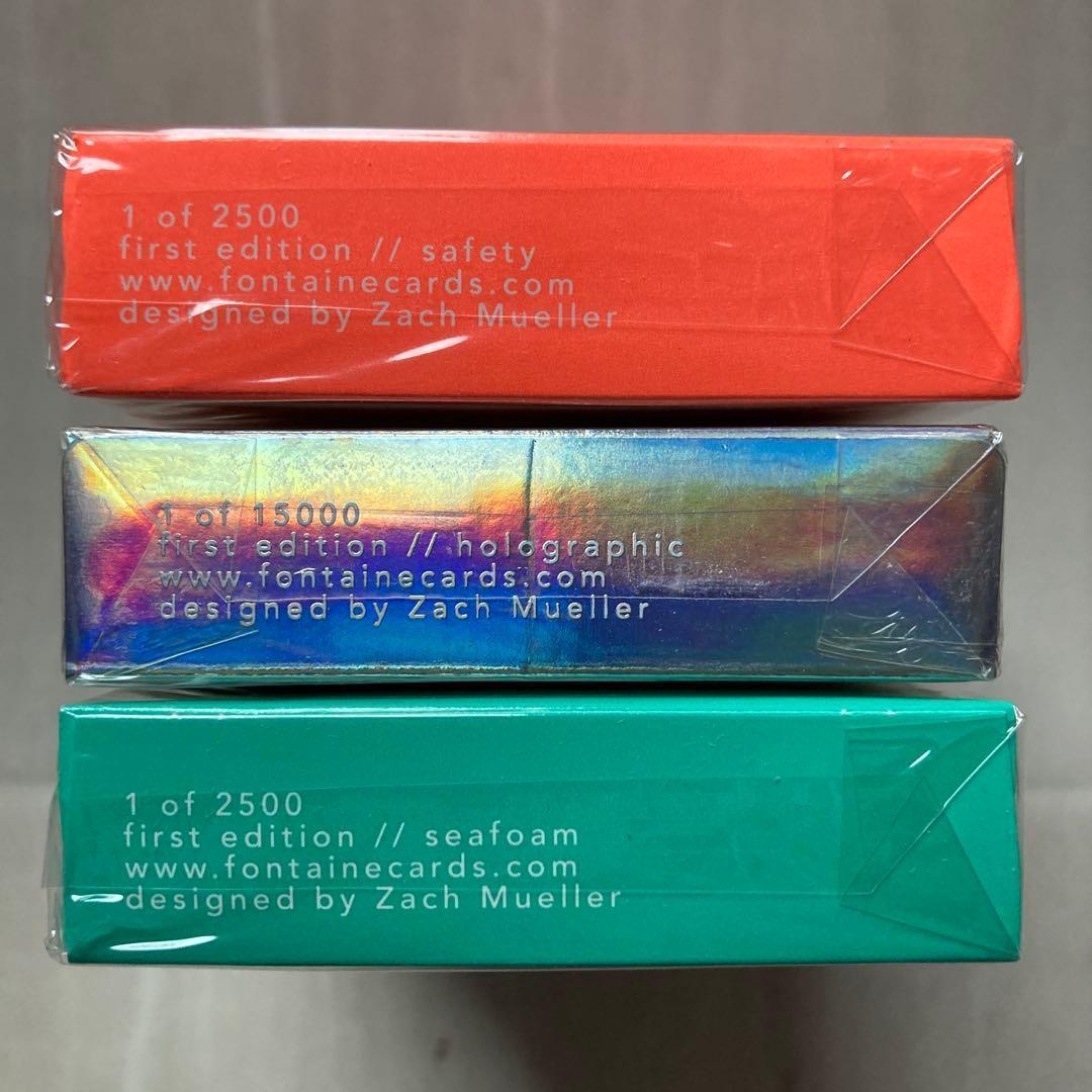 トランプ Fontaine safety holo seafoam