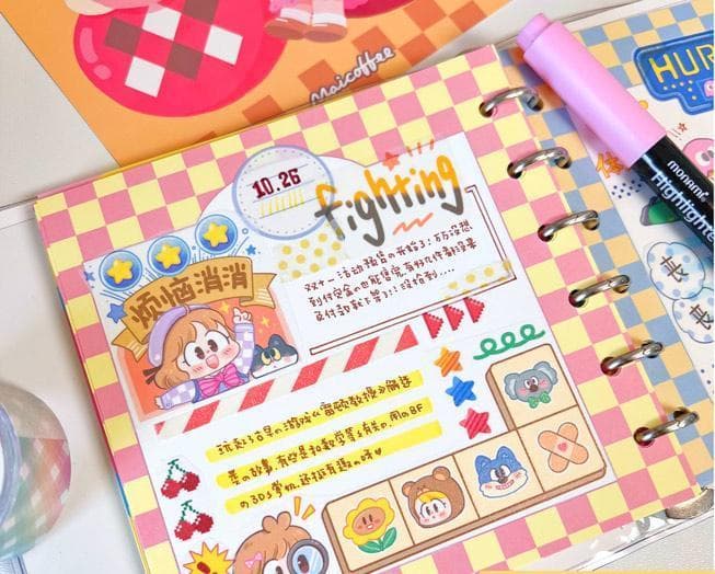 【3巻セット】小麦珈琲 MaiCoffee 海外マステ 人物マステ 少女 麦麦