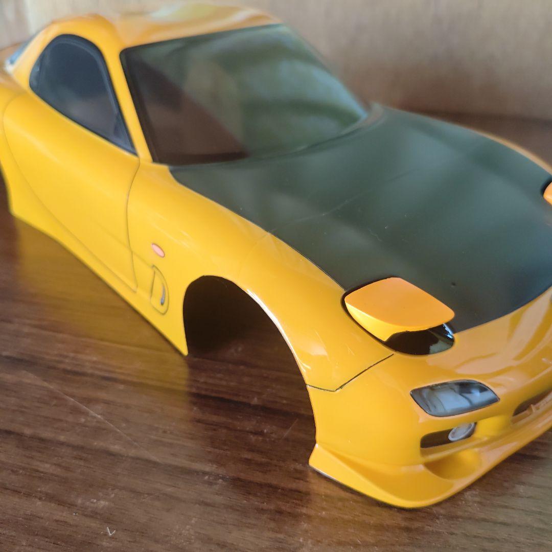 タミヤ　RX-7 ボディ　キャメルイエロー