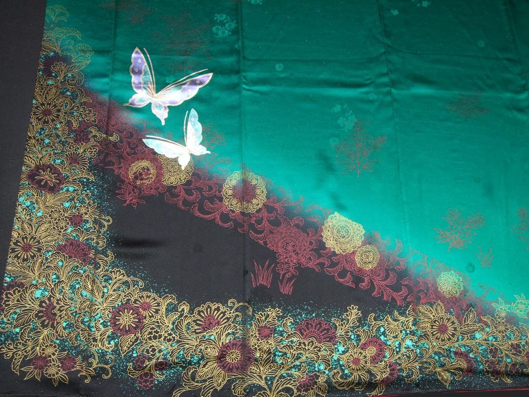 あかりんご アラベスクに蝶々　　ゴシック振袖フルセット　ｍ7