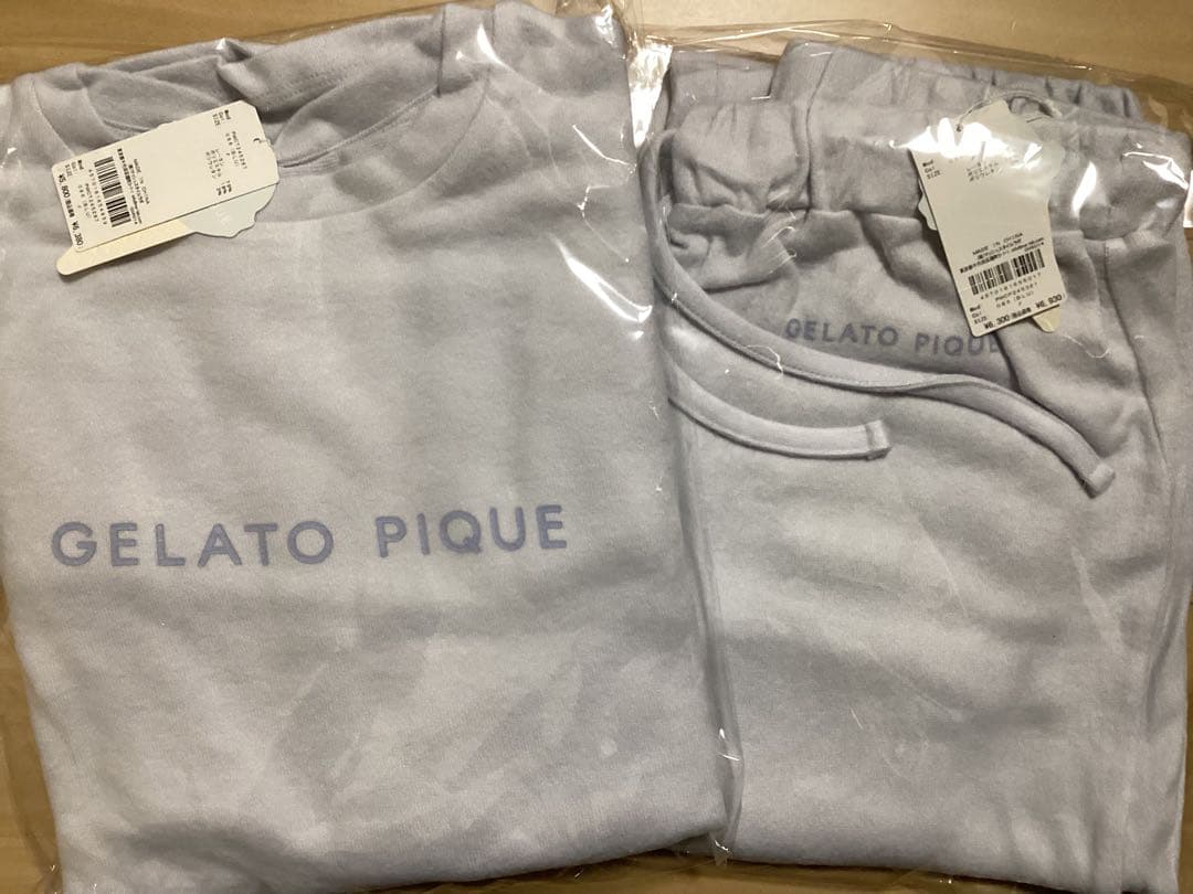 ジェラートピケ　スノーロゴプルオーバー＆スノーロゴロングパンツ　セット
