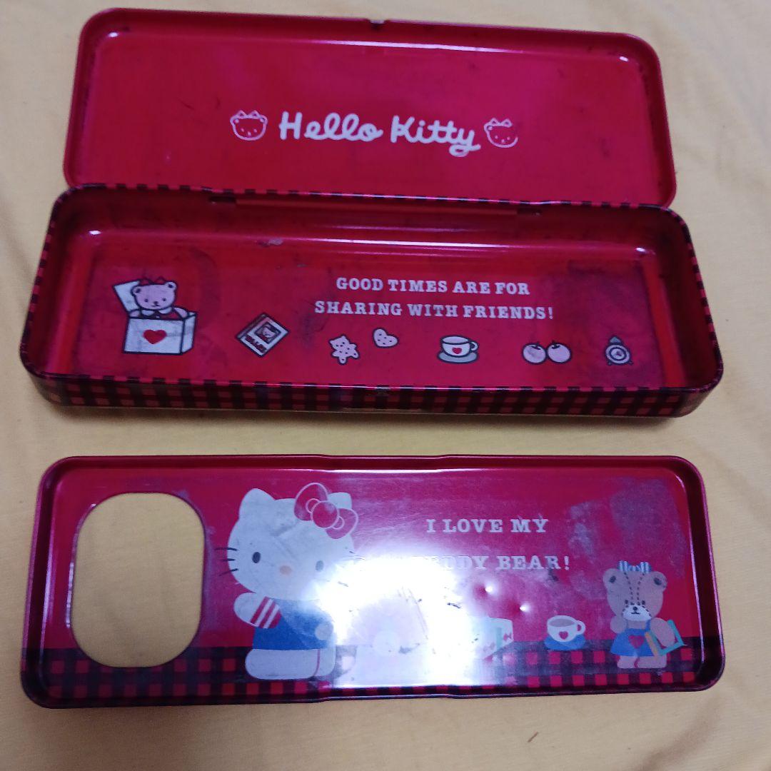 キティ　ハローキティ　缶ケース　筆箱　hello kitty 　サンリオ　レトロ