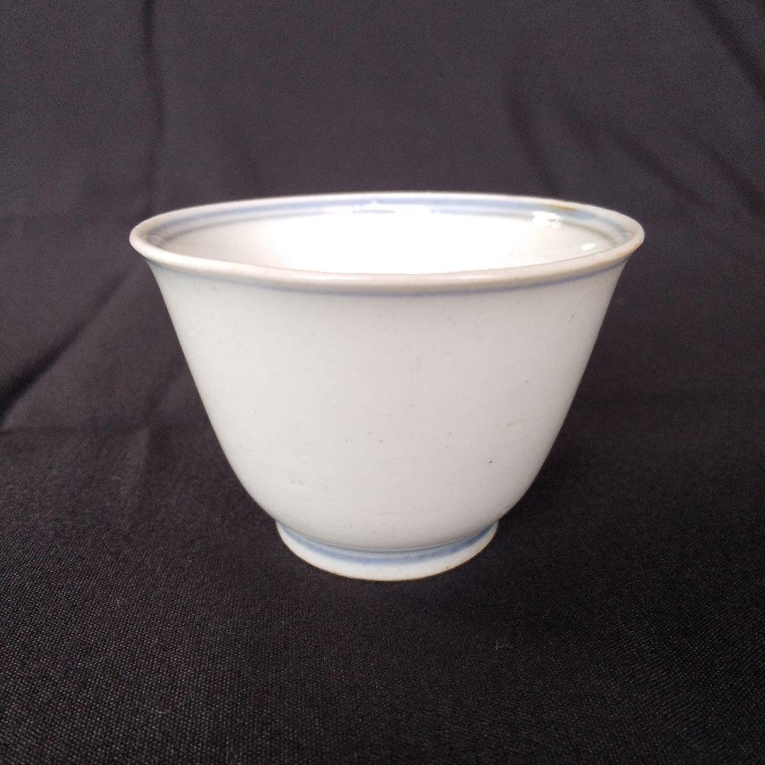 古伊万里ぐい呑み　古伊万里輪線紋ぐい呑み　古伊万里酒盃　古伊万里蕎麦猪口