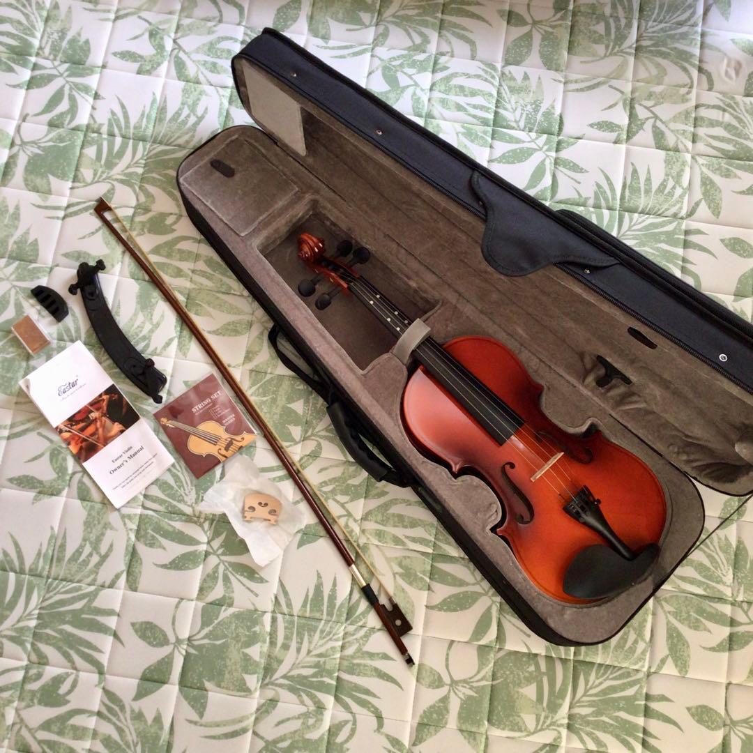 Eastarバイオリン 4/4 単板 ソリッド バイオリンセット 本体