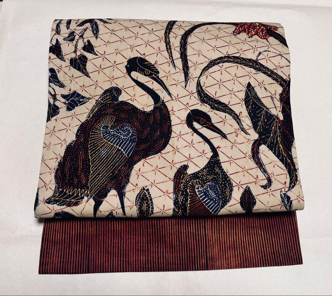 M*☆様 バティック名古屋帯 インドネシア