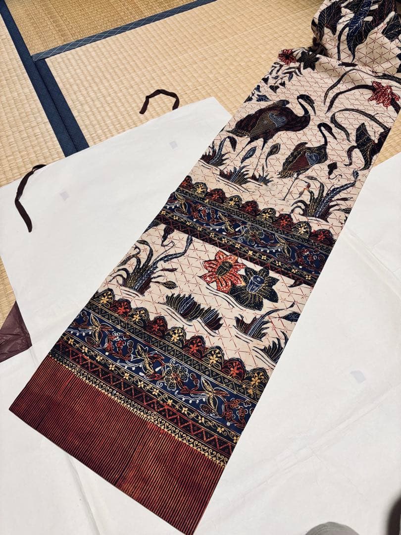 M*☆様 バティック名古屋帯 インドネシア