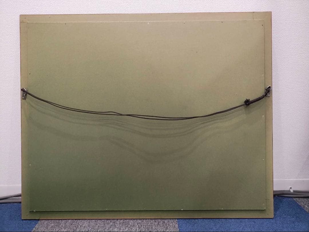 ペルシャ絨毯　手織り絵画絨毯　鑑定書付き　フレーム付き