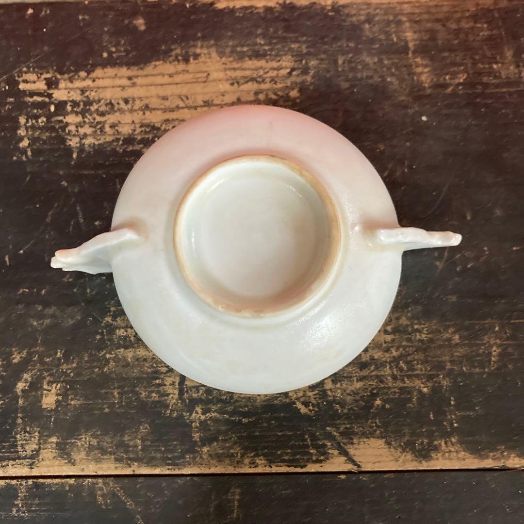 李朝　白磁　耳盃