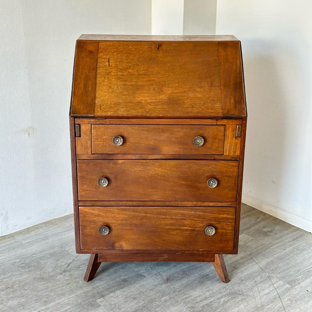 イギリス アンティーク 家具 ライティング ビューロー 英国 チェスト 540A