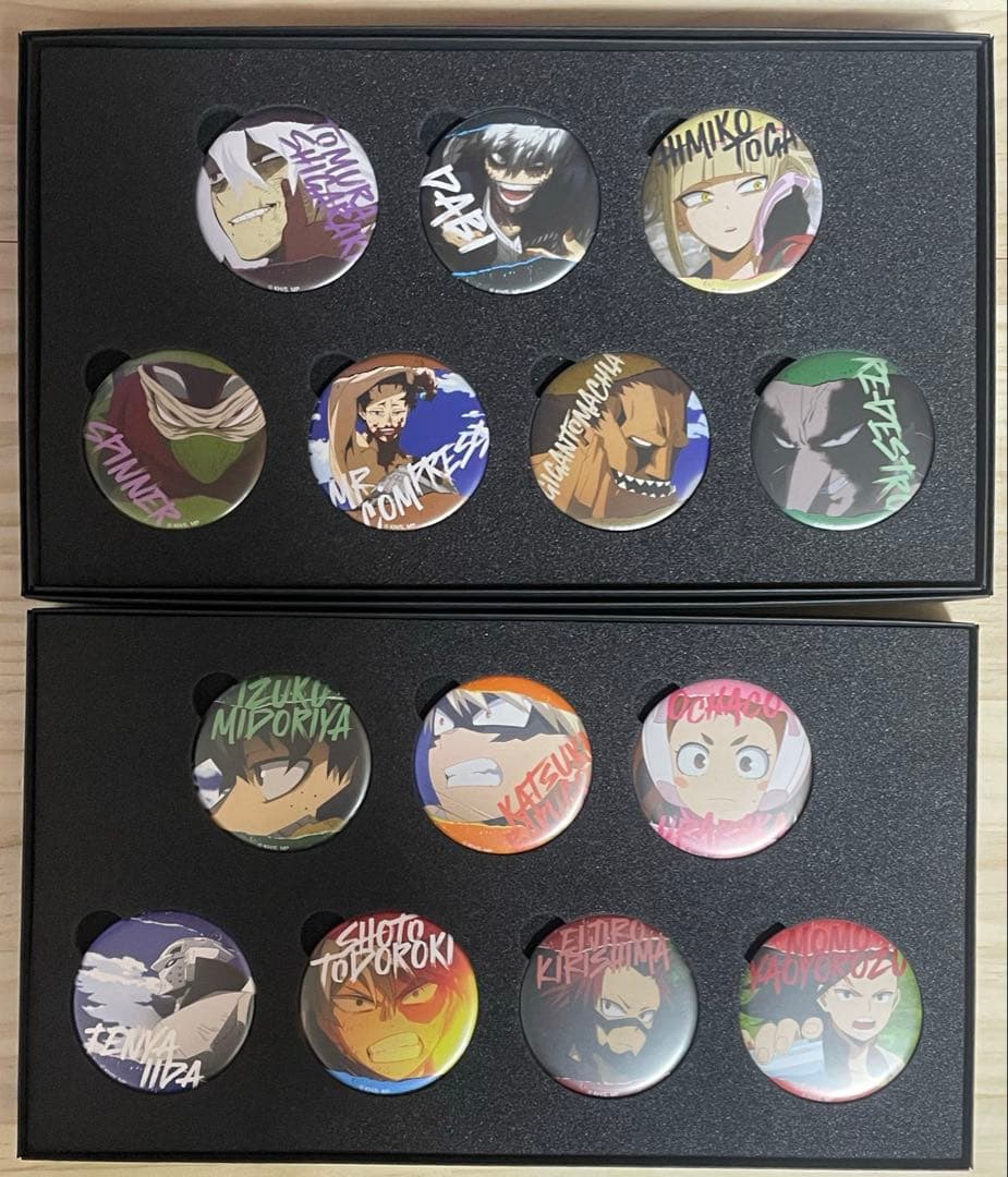 ヒロアカ マット 缶バッジセット