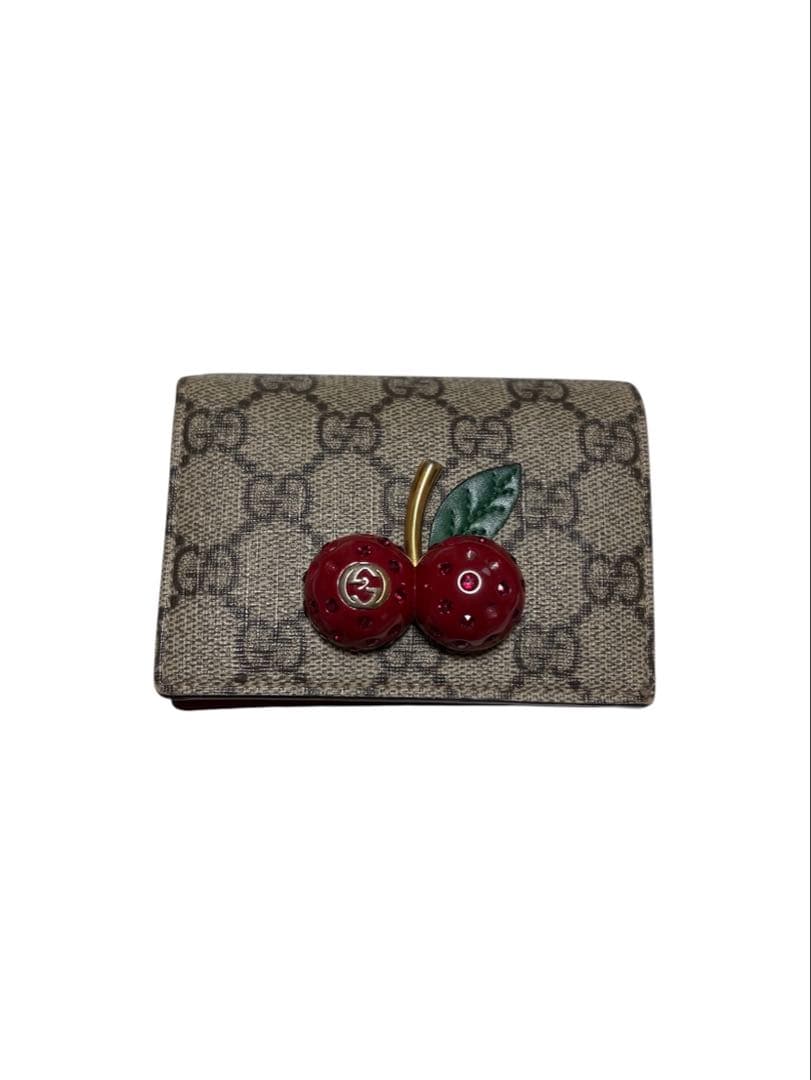 GUCCI さくらんぼ 二つ折り財布