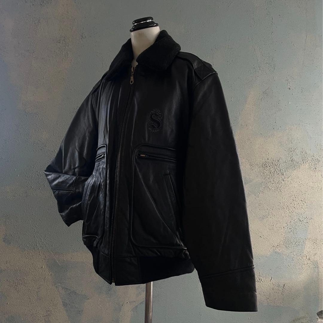 type G-1”durability“牛革“bomber jacket