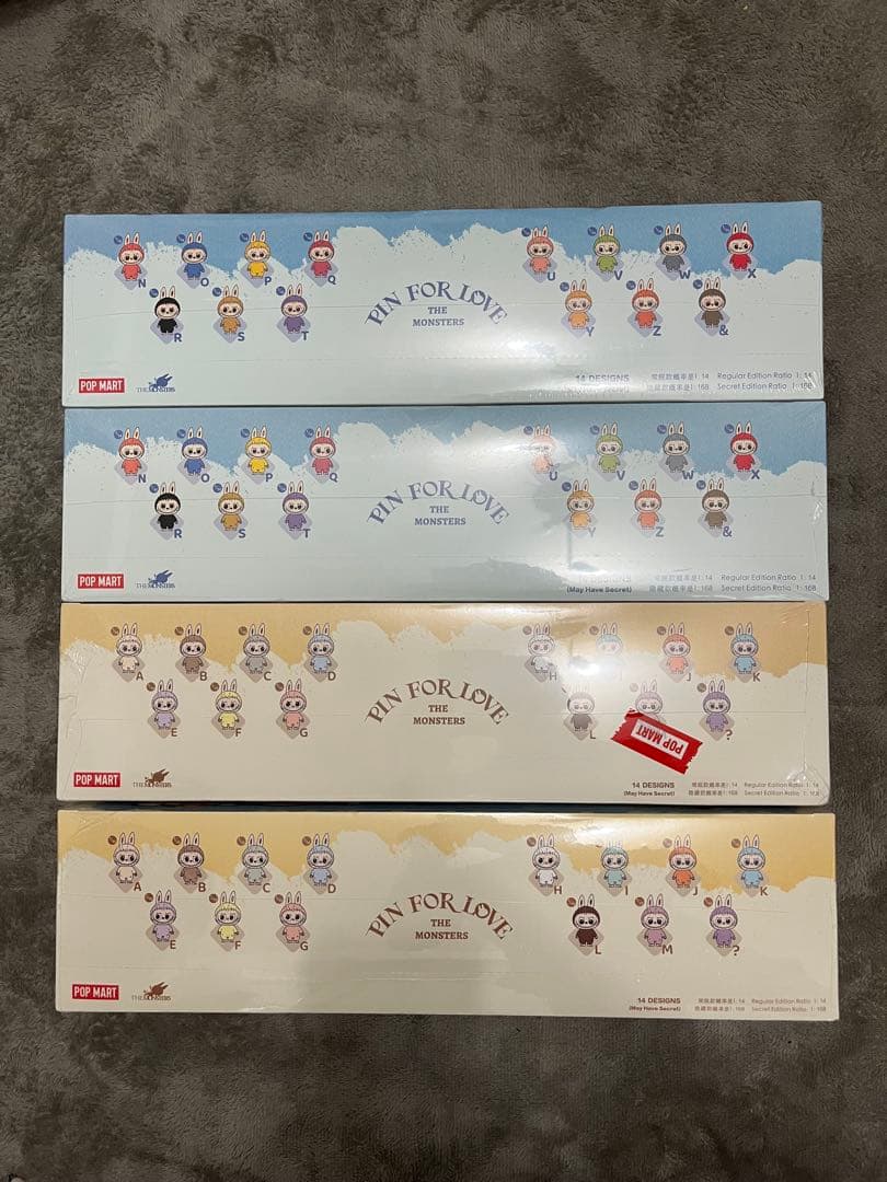ラブブ PIN FOR LOVE ぬいぐるみ(A-M) アソートボックス 5個