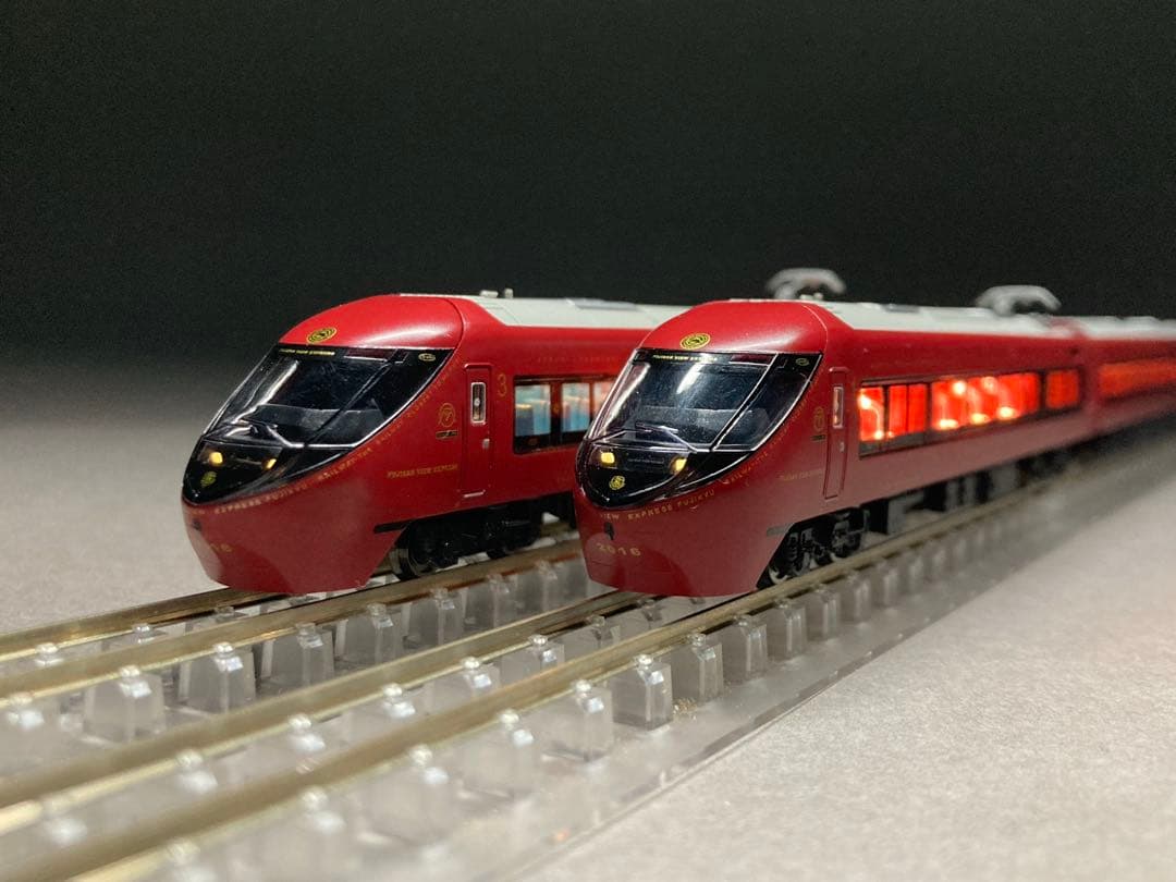 エラー対応済 室内灯付 富士山麓電気鉄道8500系 富士山ビュー特急 3両セット