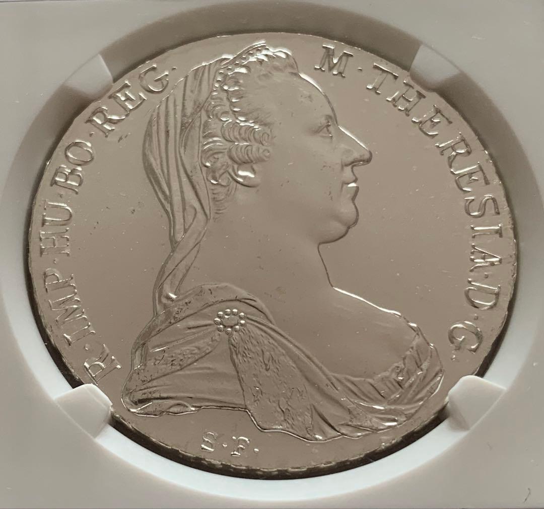 オーストリア　ターラー銀貨　１７８０年　MS66 NGC 4791815-035