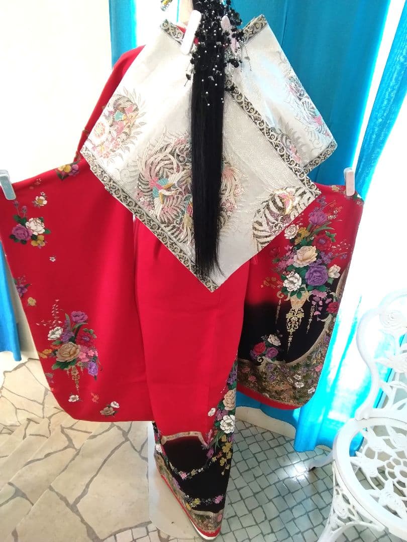 振袖フルセット、正絹振袖落款、成人式、重ね衿帯揚げ帯締、西陣袋帯ガード加工、襦袢