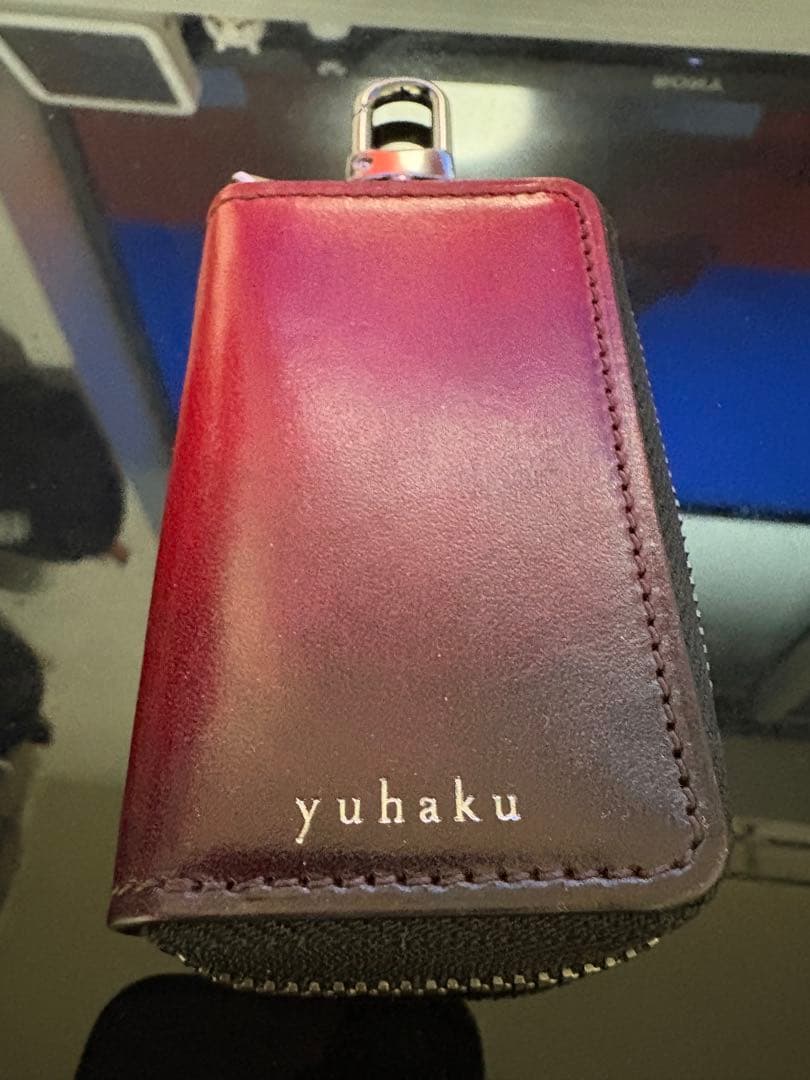 yuhaku スマートキーケース ワインレッド YSC174 先行限定