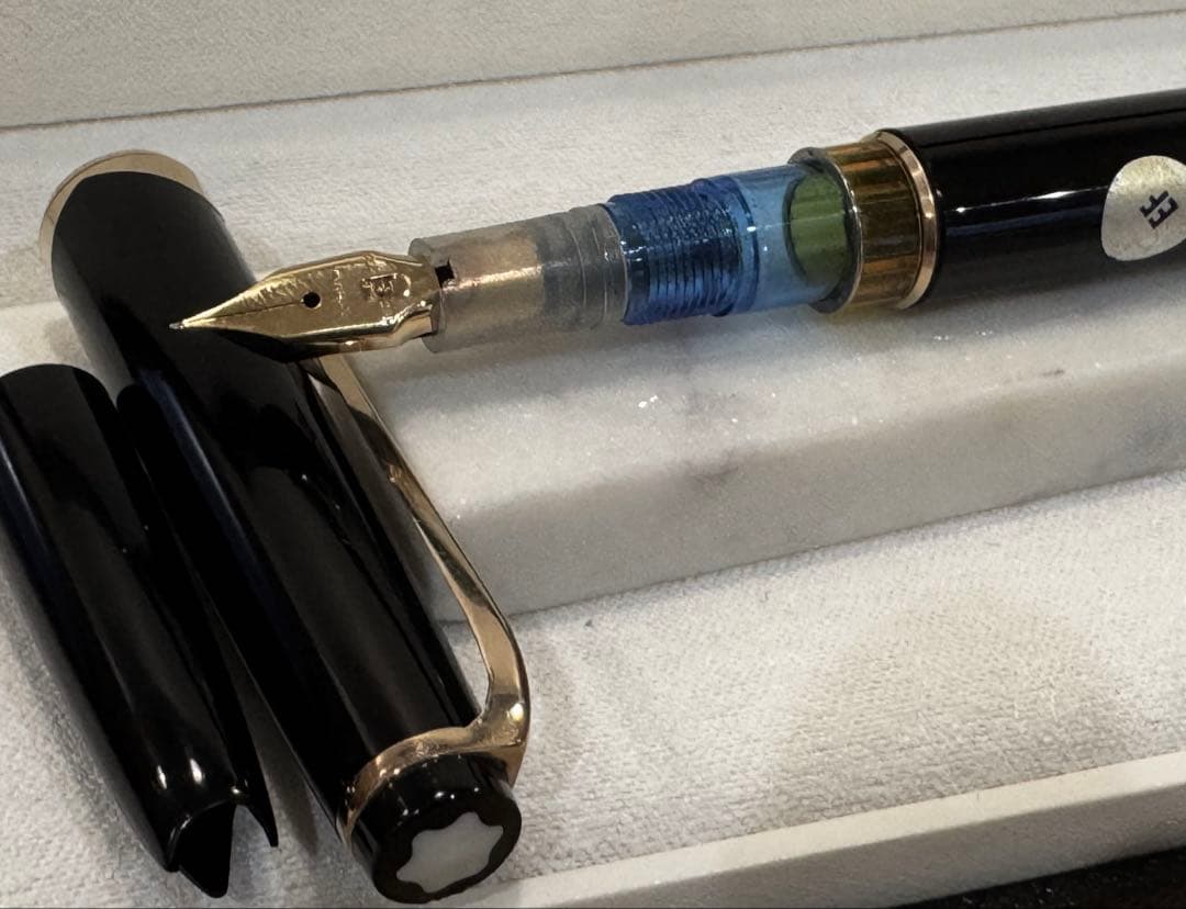 【極美品】モンブラン No 14 万年筆 ブラック 18K EF