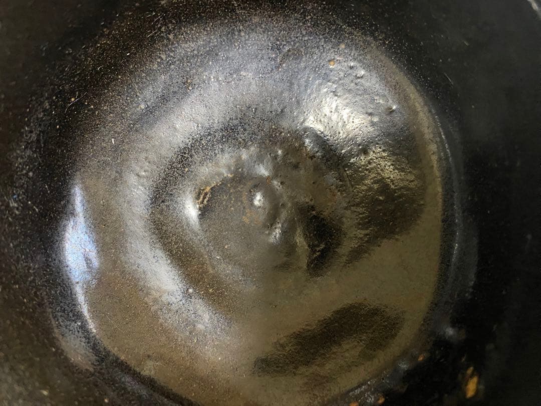 楽焼　黒茶碗