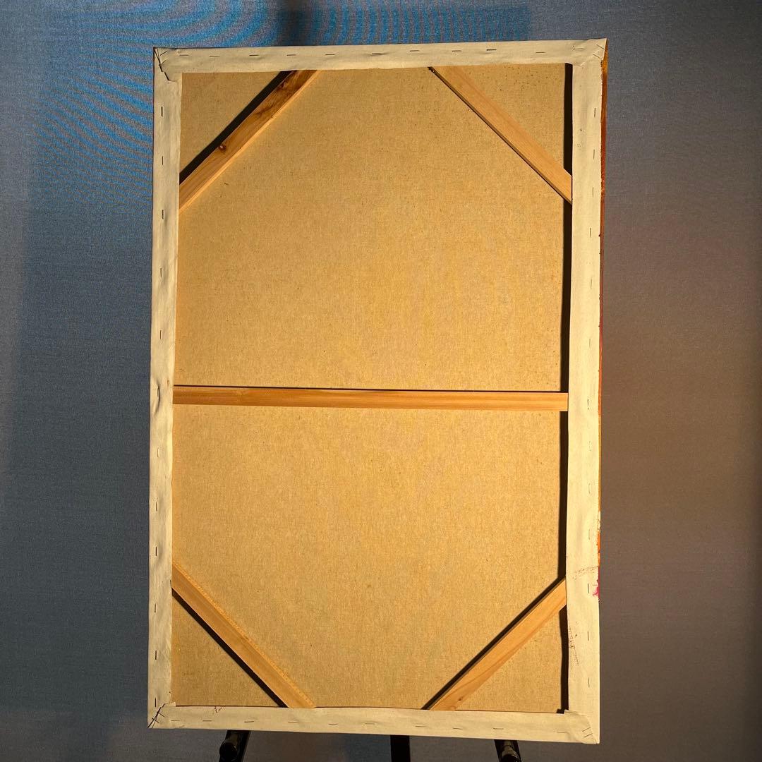 ★特大★ 手書き油絵 花瓶の花 肉筆絵画 インテリア 油彩画