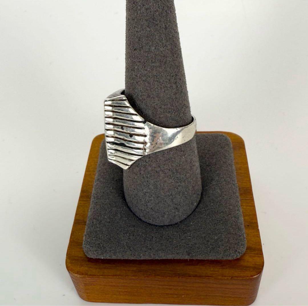 VINTAGE インディアンジュエリー マルチカラーインレイリング 20号