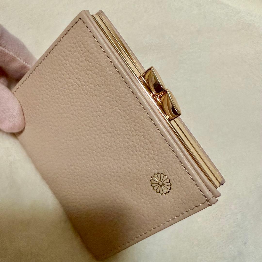 皇居 財布 ピンクベージュ 二つ折り財布 限定品