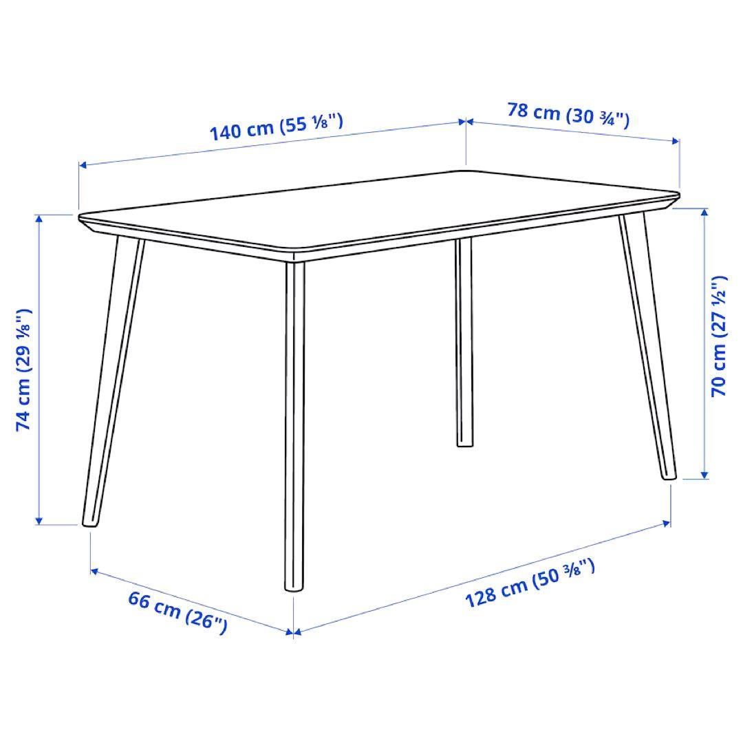 【ソマちー】 IKEA リーサボー LISABO ダイニングテーブル