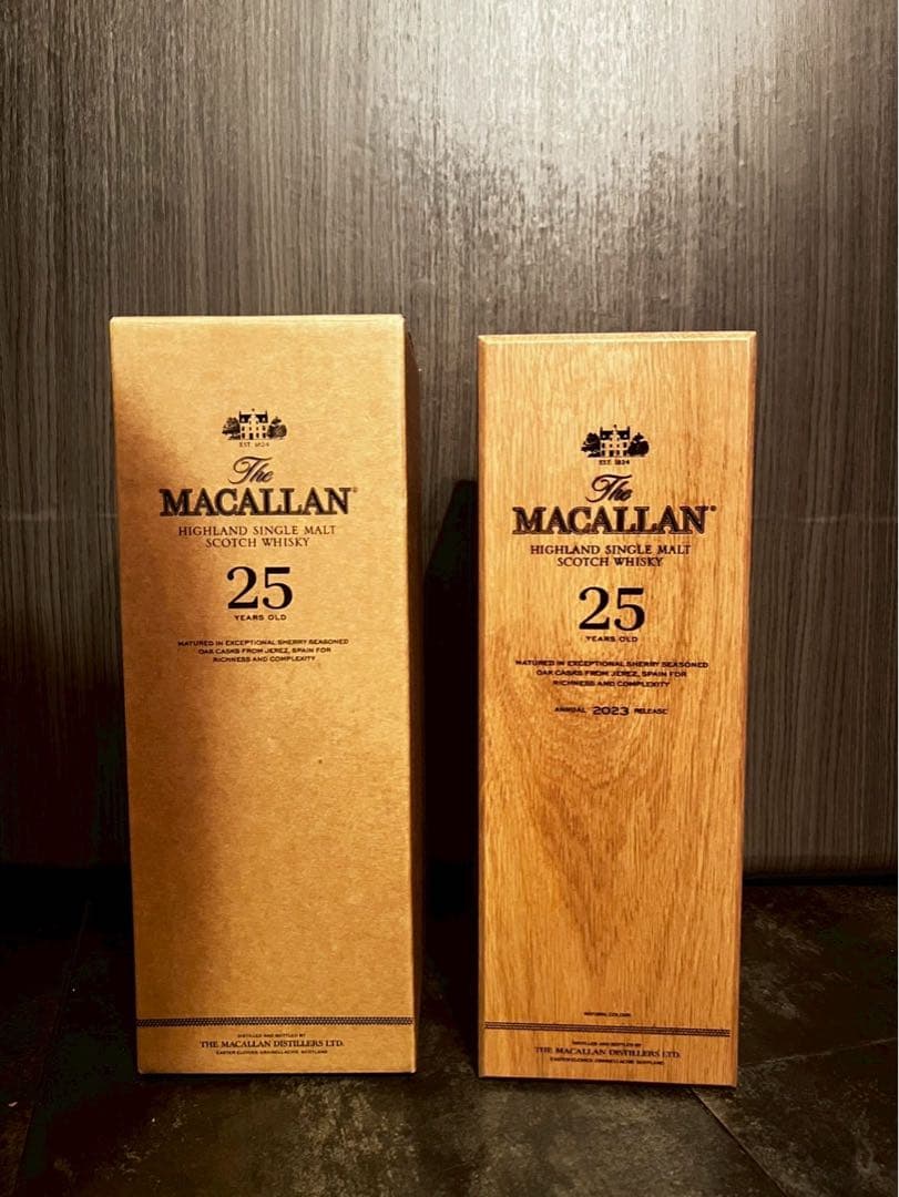 マッカラン25年 空瓶 木箱付き 美品