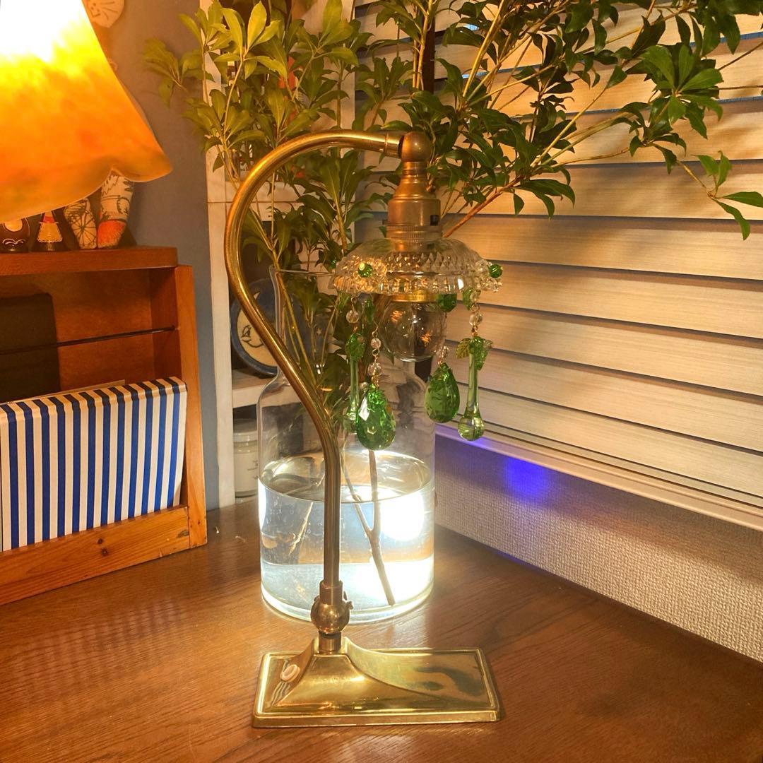 （専用）ミニシャンデリア（植物）1920年　フランス　イギリスランプスタンド