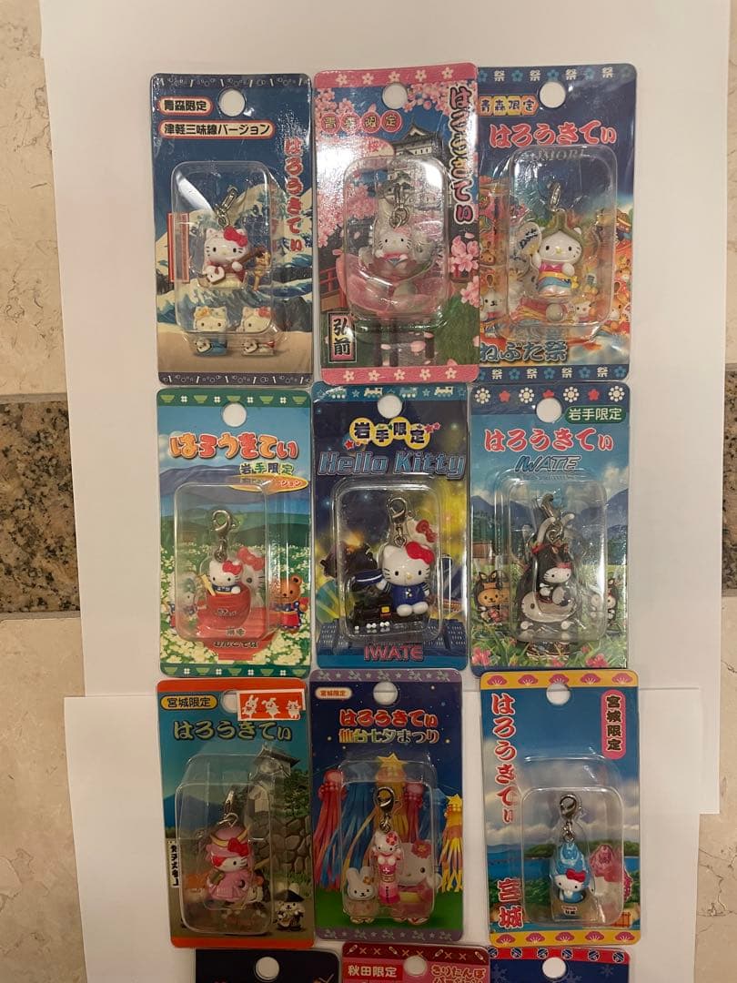ハローキティ ストラップ 47都道府県制覇