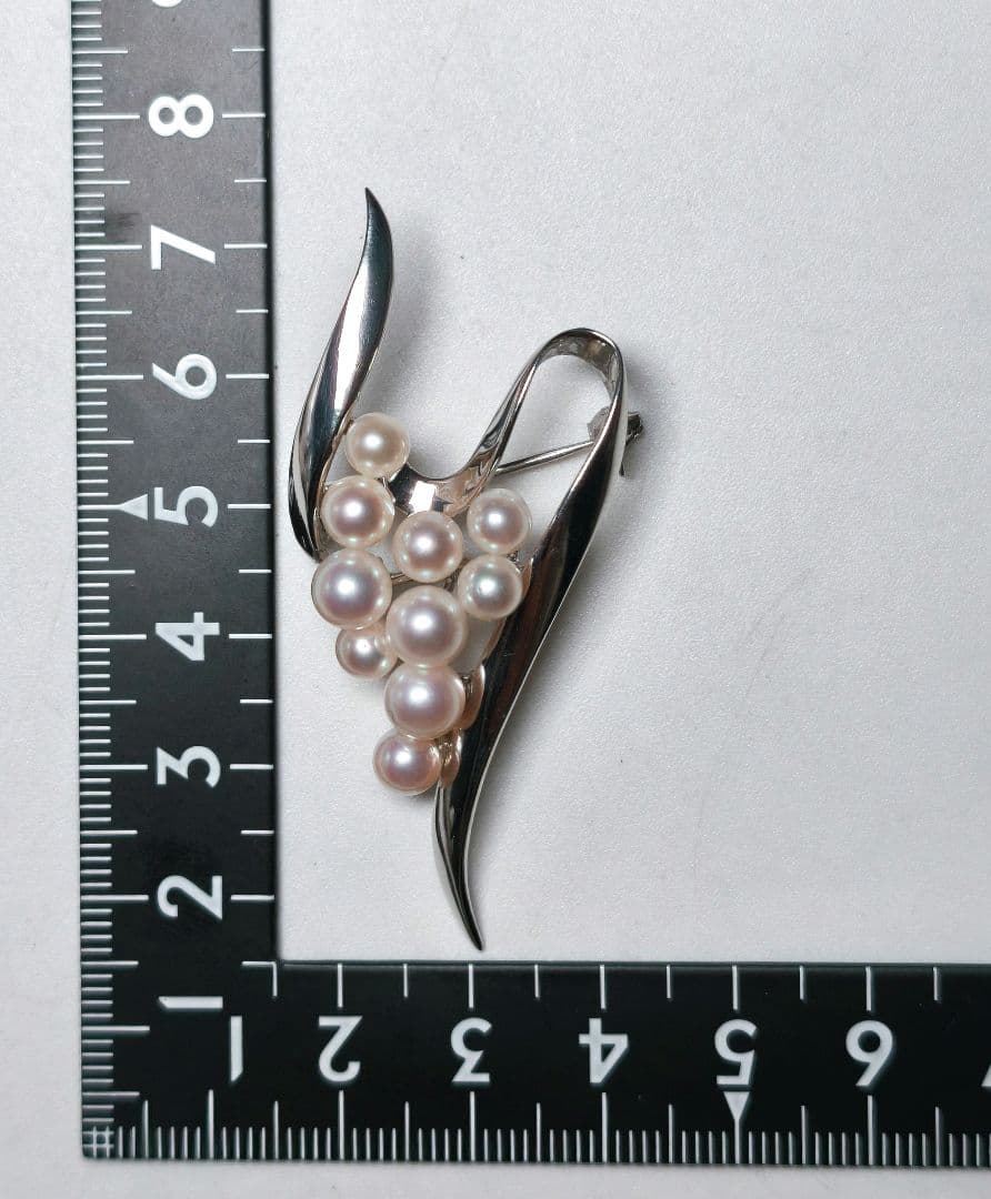 【美品 最高級】ミキモト ブローチ パール フォーマル 10珠 皇室御用達